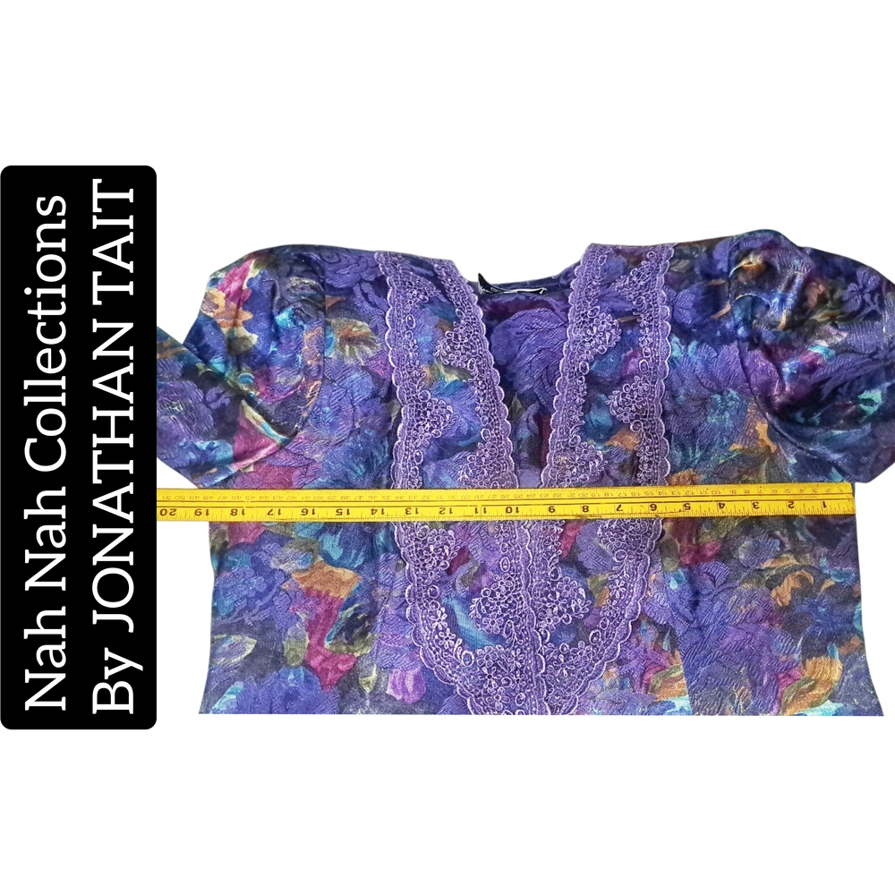 JONATHAN TAIT ~ Purple Floral Jacket. Size: 14P - Picture 4 of 7